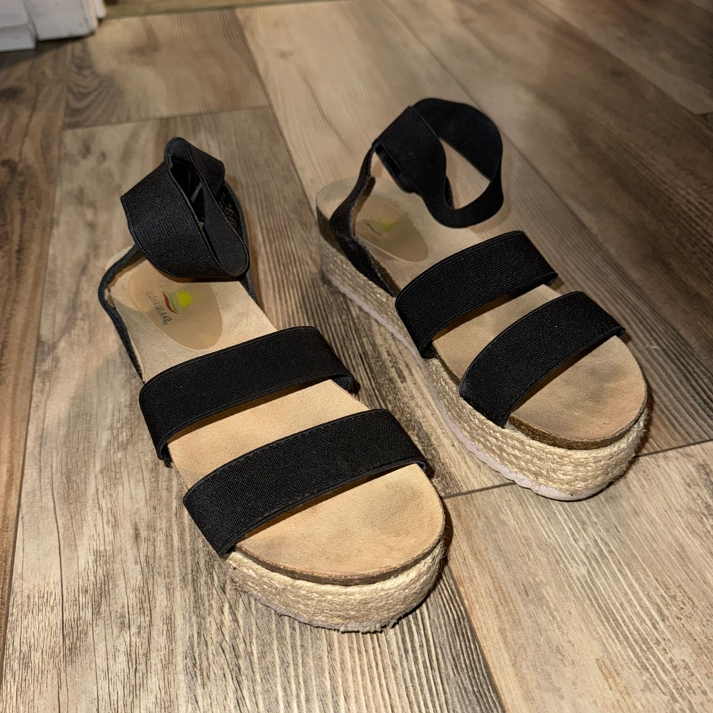 Black Espadrille Sandals